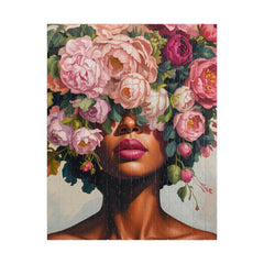 Floral Crown Portrait Puzzle — Artistic 110/252/520-Piece Jigsaw