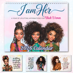 I Am Her: A Year of Uplifting Affirmations for Black Women | 2026 Inspirational Wall Calendar