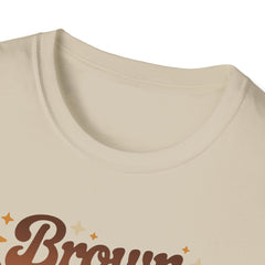 Brown Suga Babe T-Shirt for Women, Retro Melanin Graphic Tee, Black Girl Magic Shirt, Afro Aesthetic Streetwear Top Gift for Her Style