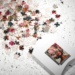 Floral Crown Portrait Puzzle — Artistic 110/252/520-Piece Jigsaw