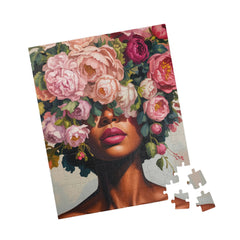 Floral Crown Portrait Puzzle — Artistic 110/252/520-Piece Jigsaw