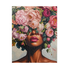 Floral Crown Portrait Puzzle — Artistic 110/252/520-Piece Jigsaw