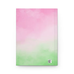 Personalized Sorority Pearls and Ivy Inspired Journal | Pink and Green Inspired Soror Gift | Hardcover | New Member Gift