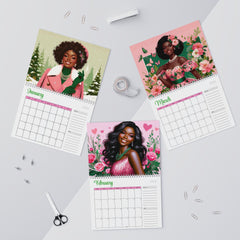 Pretty & Poised: A Year in Pink and Green | 2026 Wall Calendar