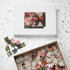 Floral Crown Portrait Puzzle — Artistic 110/252/520-Piece Jigsaw