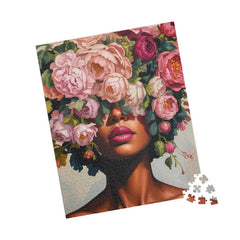 Floral Crown Portrait Puzzle — Artistic 110/252/520-Piece Jigsaw