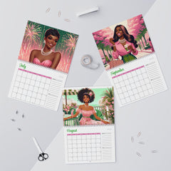 Pretty & Poised: A Year in Pink and Green | 2026 Wall Calendar