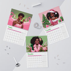 Pretty & Poised: A Year in Pink and Green | 2026 Wall Calendar