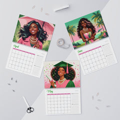 Pretty & Poised: A Year in Pink and Green | 2026 Wall Calendar